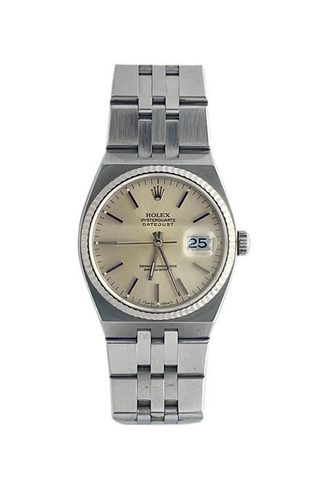 rolex oyster perpetual datejust quartz|rolex datejust oysterquartz 17014.